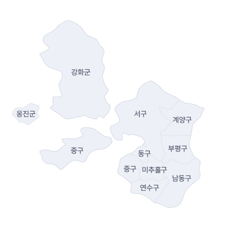 인천광역시 지도